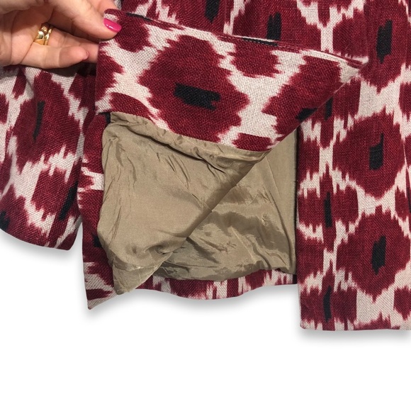 Michael Kors IKAT Swing Cropped Peplum Blazer With Pockets - Picture 8 of 11